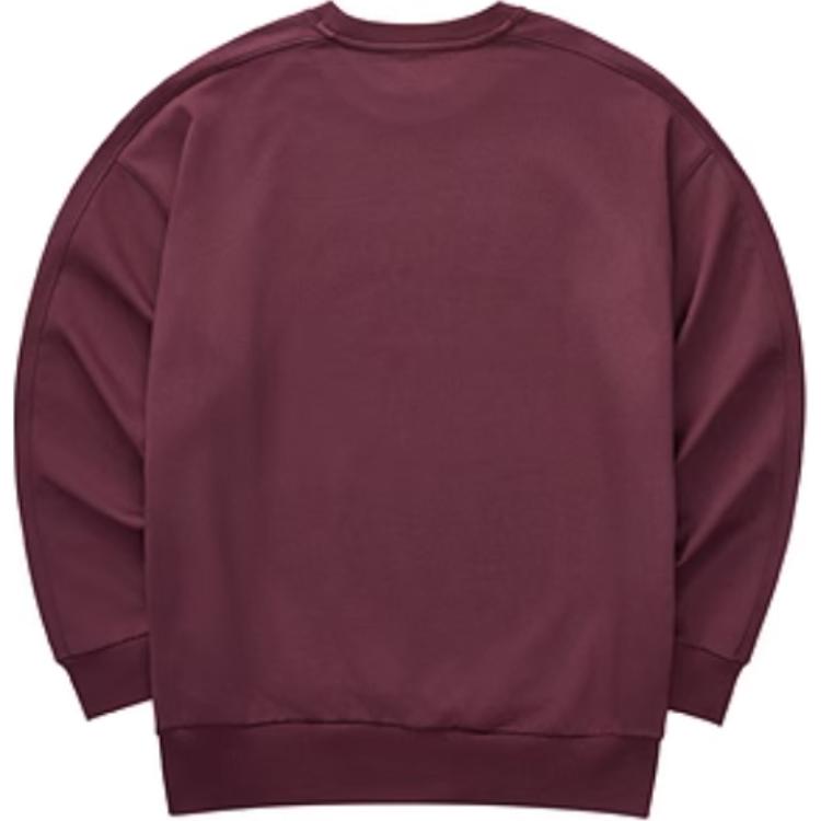 Skechers Sport Lifestyle College Style Letter Vintage American Knit Pullover Round Neck Comfortable Fashion Versatile Sweatshirt L324U100-02C9