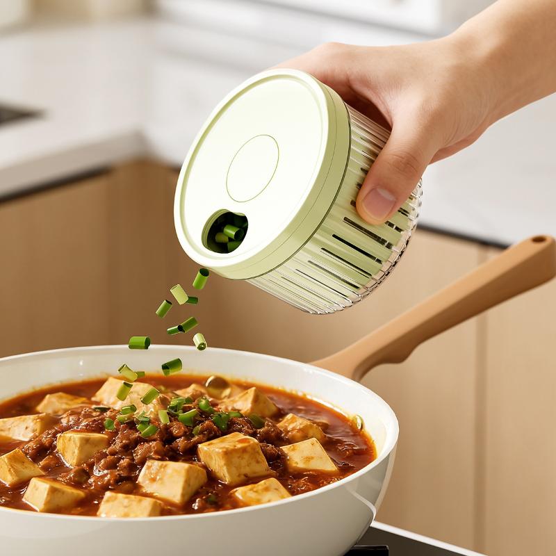 Sealed Fresh-keeping Box Kitchen Refrigerator Storage Box Plastic Food Drain Storage Round Onion Ginger Garlic Storage Box&