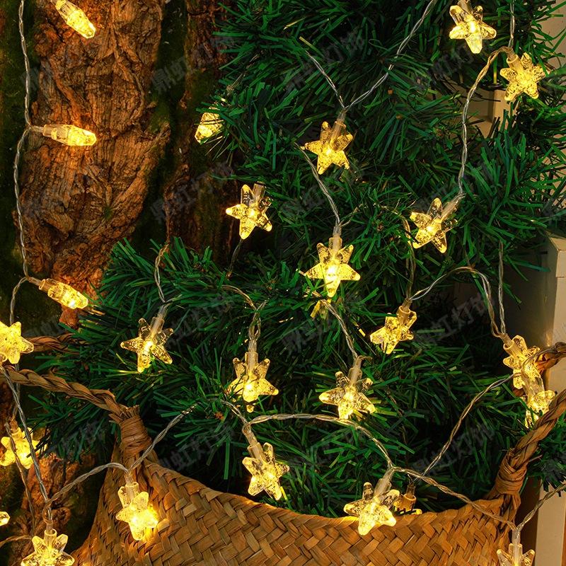10M Y2K 80LEDS Battery Bubble Stars LED String Lights Indoor Party Home Decoration Lights Curtains Room Wedding 553