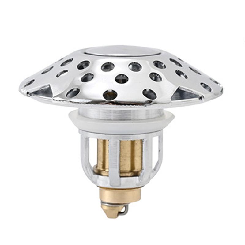 Convenient Drain Stopper Efficient Popup Drain Anti-Odor Sink Strainer Simple Replacement Lightweight for Bathroom Sinks