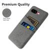 For Google Pixel 9a Case Cloth + Hard PC Phone Cover with Dual Card Slots