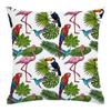 Green Leaf Flower Pillowcase Parrot Pattern  Interior Home Pillow Suite Bedroom Sofa Bed Chair