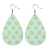 Summer Fashion Lightweight Faux Leather Earrings for Women Fruit Leaf Beach Teardrop Drop Dangle Earrings Jewelry Gift Wholesale