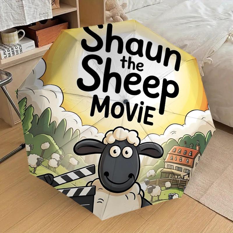 

1pc Shaun the Sheep Automatic Folding Umbrella, Portable Collapsible Design, Casual Outdoor Accessory L1127082
