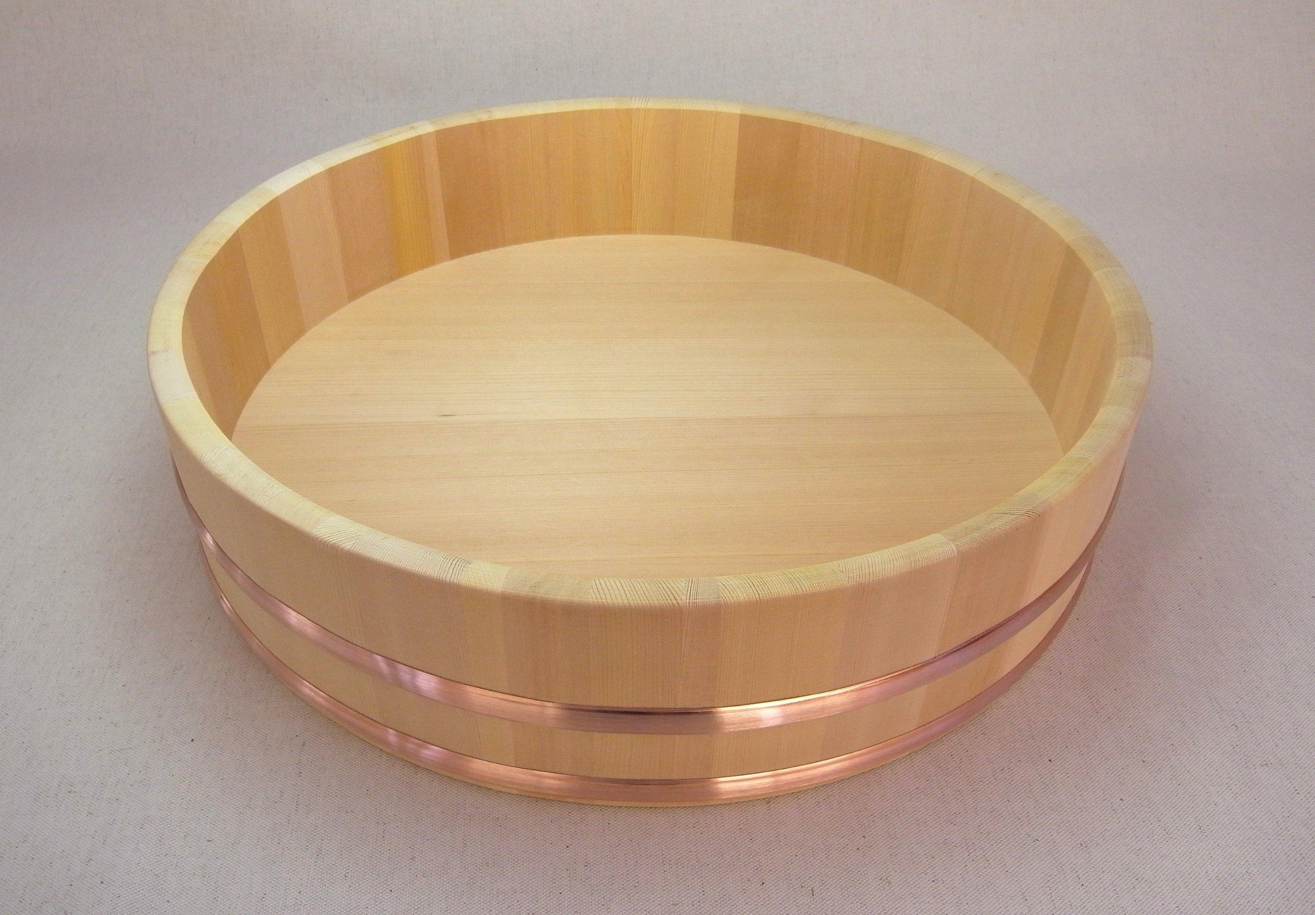 

Wood Kiso Okeya Kiso Sawara rice table 1 shaku 5 cm 2 sushi sushi oke 45 cm [Shimizu Industry] cutter/rice