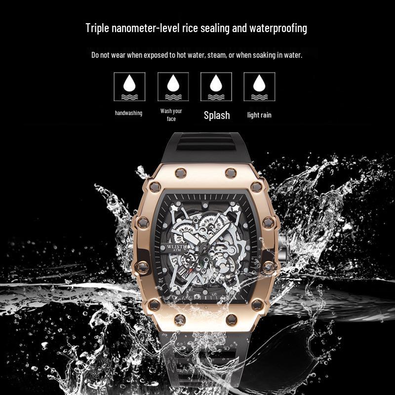 Large Dial Luminous Waterproof Quartz Watch - Men's Trendy Student Timepiece