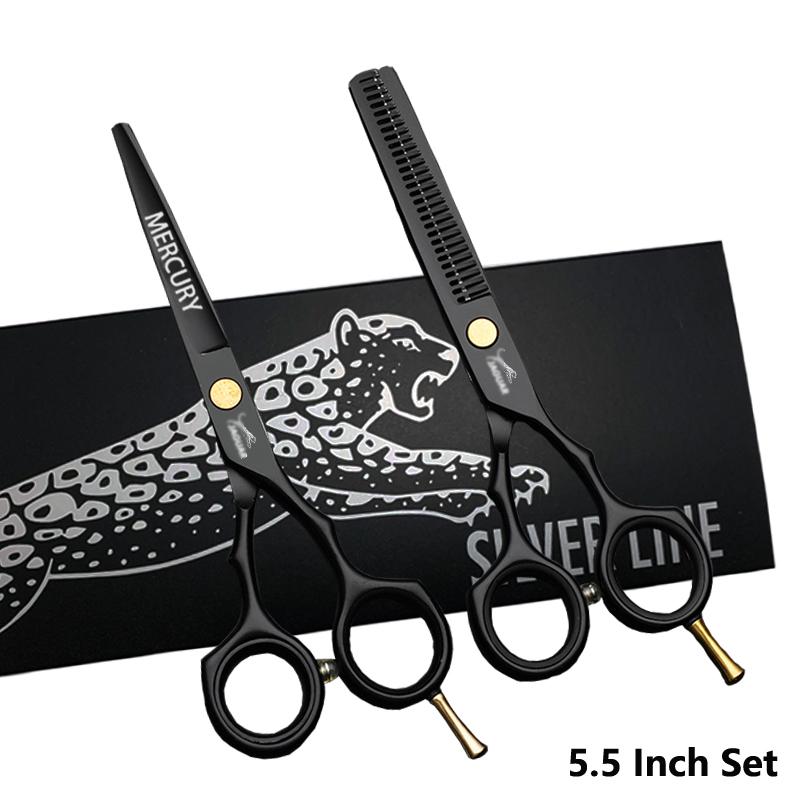 

5.5 6.0 Дюймовые Парикмахерские Ножницы Профессиональный Парикмахерский Набор для Стрижки и Филировки Волос Ножницы с Обратным Ходом Лазерные ножницы