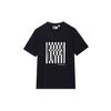 X Études Striped Logo Print Crew Neck Short Sleeve T-Shirt Men Tops Legendary-Blue F11M326108F-NV
