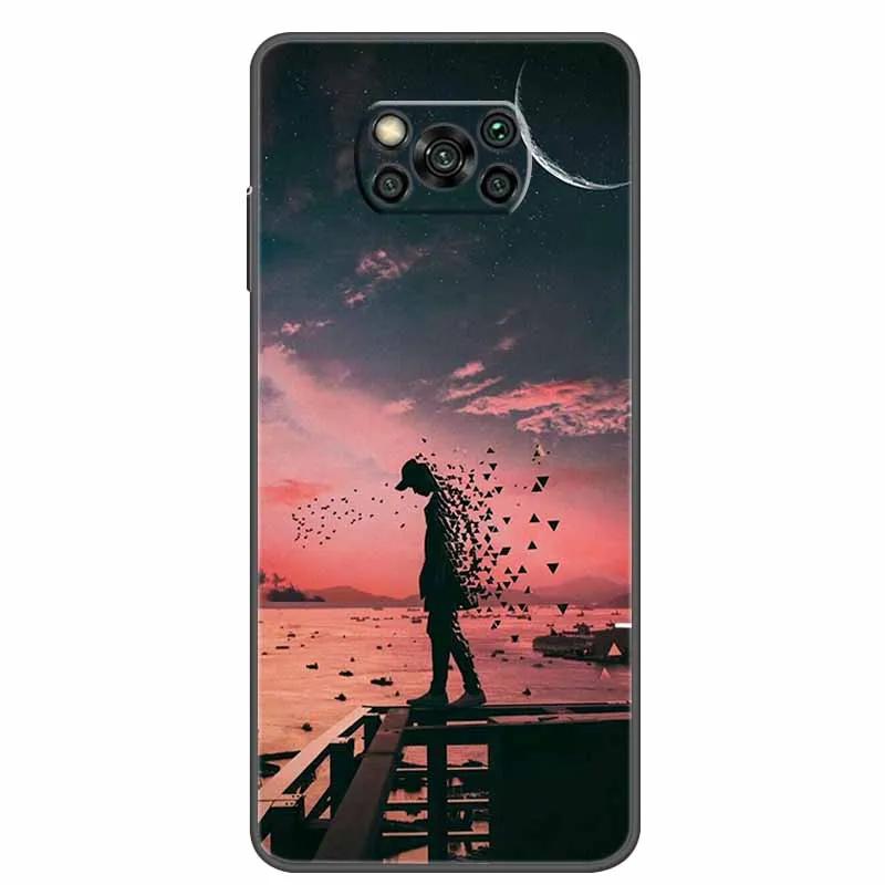 For Xiaomi Poco X3 Pro Case Animal Cat Wolf Soft TPU Phone Cases For Xiaomi Poco X3 NFC Silicone Cover PocoX3 X 3 X3Pro Cartoon