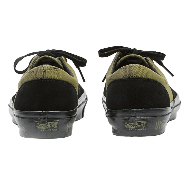 Vans Goodhood X  Era Lx Low Top Skate Shoes Unisex Sneakers Black Green VN0A3CXN5WL