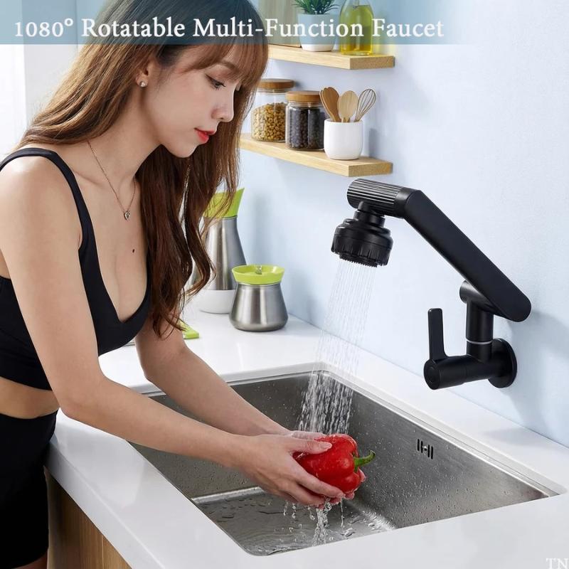 Kitchen Sink Faucet 360° Rotatable Leak-proof Durable Water Tap for Rental House Kitchen Bathroom Renovation