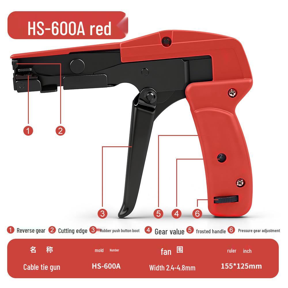 Hengshuo HS-600A Nylon Cable Tie Tool (2-4.8mm)