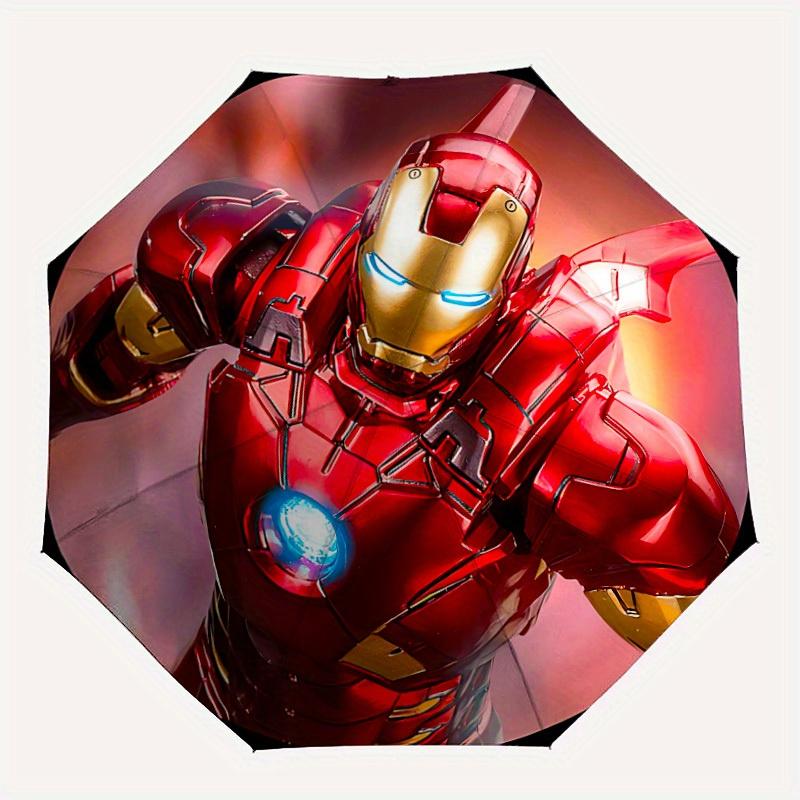 

1pc Iron Man Automatic Umbrella | Portable Foldable 8-Rib Manual Open, Casual Accessory, Durable Canopy yy250823084