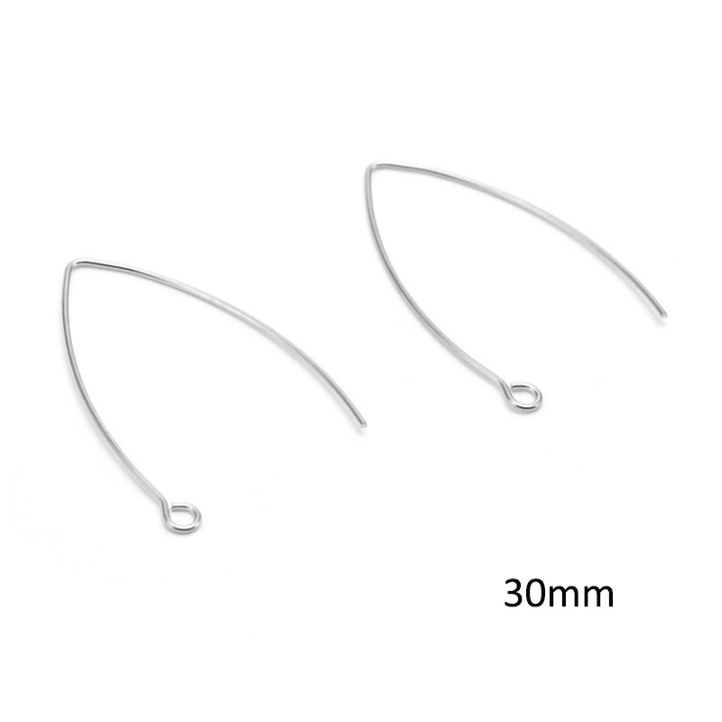 50pcs Stainless Steel Earwire Earrings Hooks Base for Earrings Ear Jewelry Making DIY Findings Accessories Wholesale Supplies