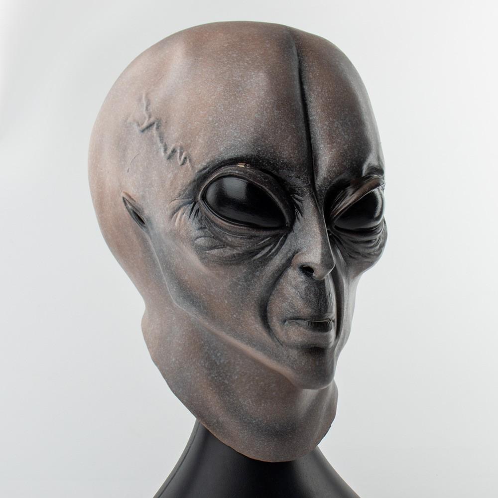 Realistic Latex Halloween Mask: Young Man with Wig