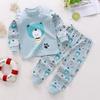 2026 Summer Children Full Sleeve Underwear Suits Baby Spring O-Neck Cartoon Cotton Pajama Set Long Pant Kids Home Wear Clothing Suit for Girl Boy