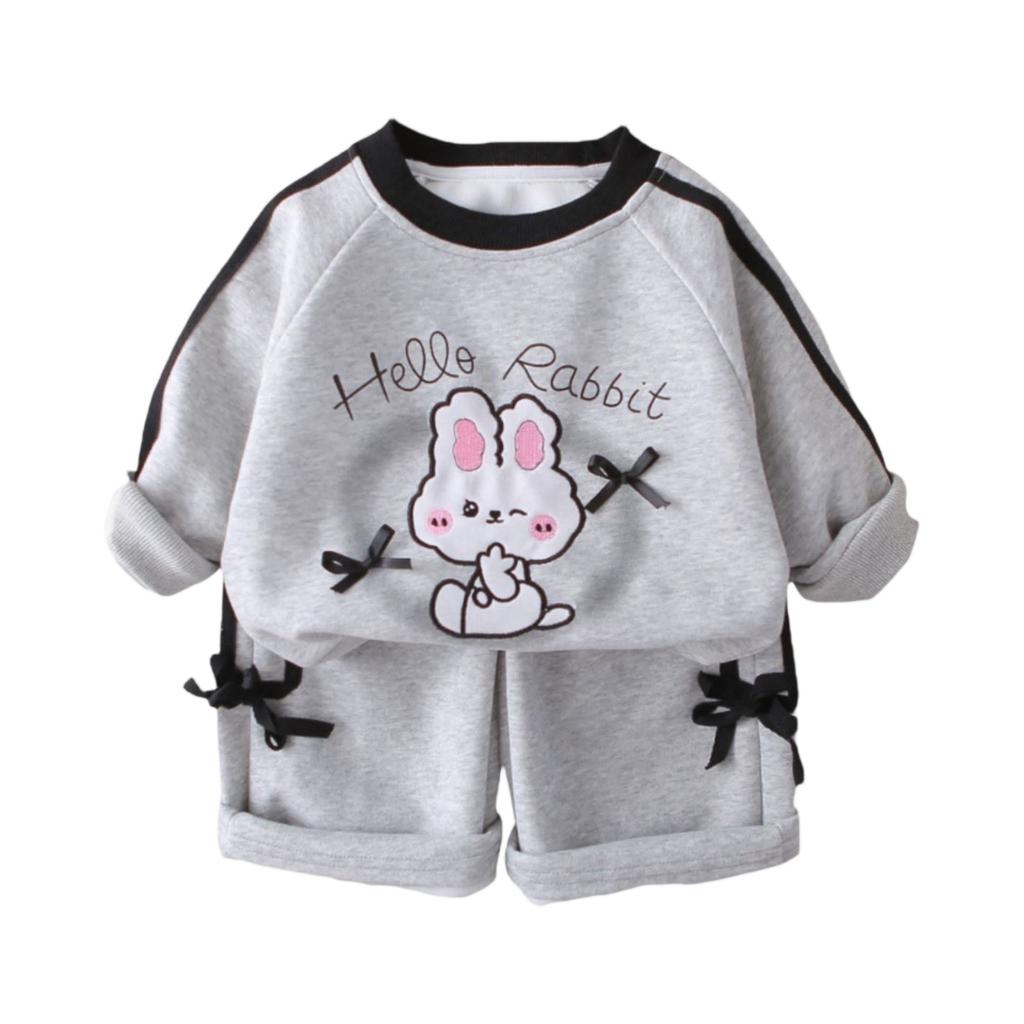 Kids Casual Long-Sleeve Set, Comfortable Daily Wear Outfits