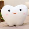 Cute Cartoon Tooth Throw Pillow Tooth Decay Plush Toy Small Yellow Duck Doll Big White Duck Doll Love Teeth