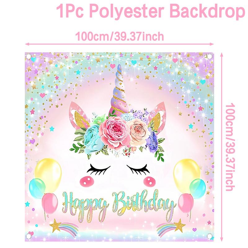 20pcs Unicorn Party Disposable Straws Unicorn Birthday Party Decorations Kids Girl Baby Shower Wedding Pool Party Supplies