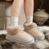 Cotton Slippers Root Bag Autumn and Winter Indoor Home Dormitory Thickened Plush Warm and Wear-resistant Couple Shoes