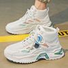 High Top Mesh Upper Breathable Thick Platform Men's Casual Sneakers Basketball Trends Low Price High Quality Male Sports Shoes