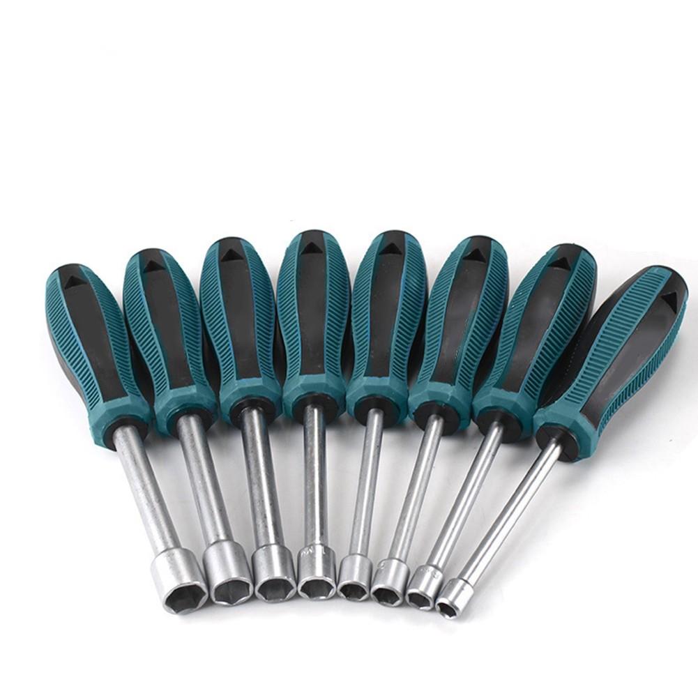 3-6mm Metal Screwdriver Hex Key Socket Screwdriver Socket Screwdriver Hand Hex Nut Key Hexagonal Screw Driver Repair-Tools