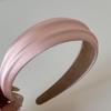 Elegant Embossed Satin Headband: Versatile Wide-Edge Hair Accessory for a High-End Feel