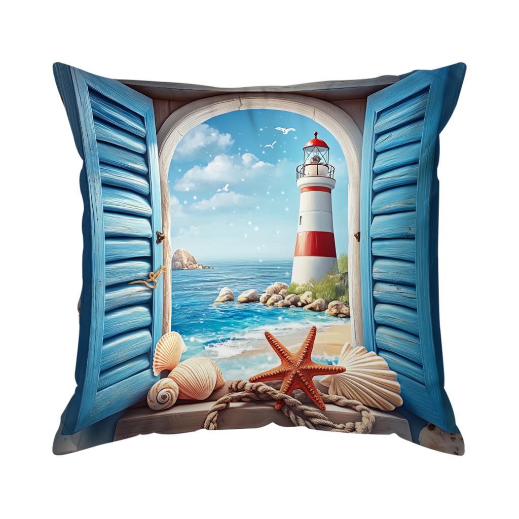 1Pc Ocean Summer Cover For Home Living Room Bedroom Sofa Office Decorative Pillowcase Soft Throw Pillows