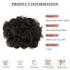 Combs Messy Bun Hair Piece Curly Dish Hair Buns Extension Thick Chignon Hairpiece Clip in Ponytail Scrunchies Hair Pieces for Women