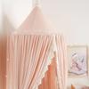 Ins Baby Room Decor Mosquito Net Kid Bed Curtain Canopy Round Crib Netting Tent  240cm Bedroom Girl Canopy Cot