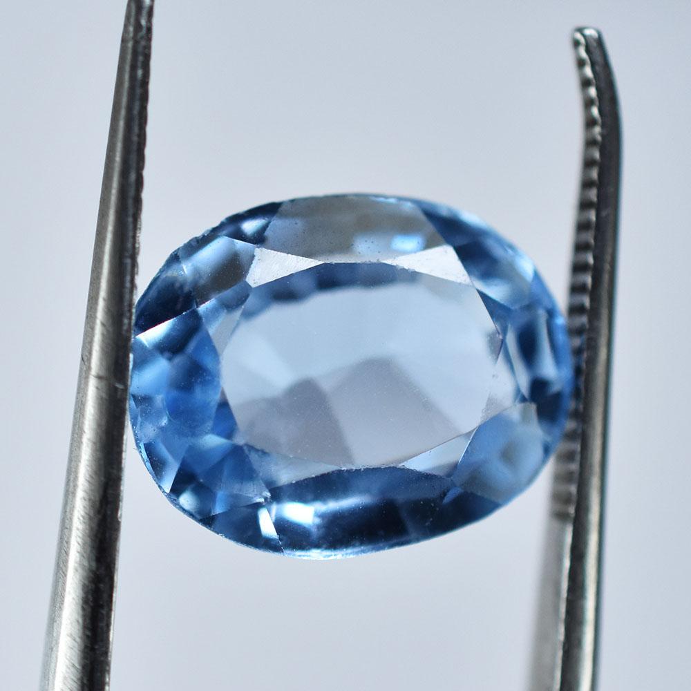 Natural Blue Aquamarine Loose Gemstone Ocean 9.15 Ct for Jewelry Making and Gem Collections