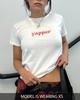 Trendy YAPPER Graphic Baby Tee - Cute & Casual White T-Shirt, Perfect Gift for Talkative Friends | Trending Aesthetic Graphic Tee