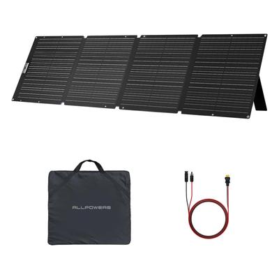 ALLPOWERS SE200 200W Solar Panel, Foldable Solar Panel with Adjustable Stand, IP68 Waterproof ETFE Solar Charger for Power Station