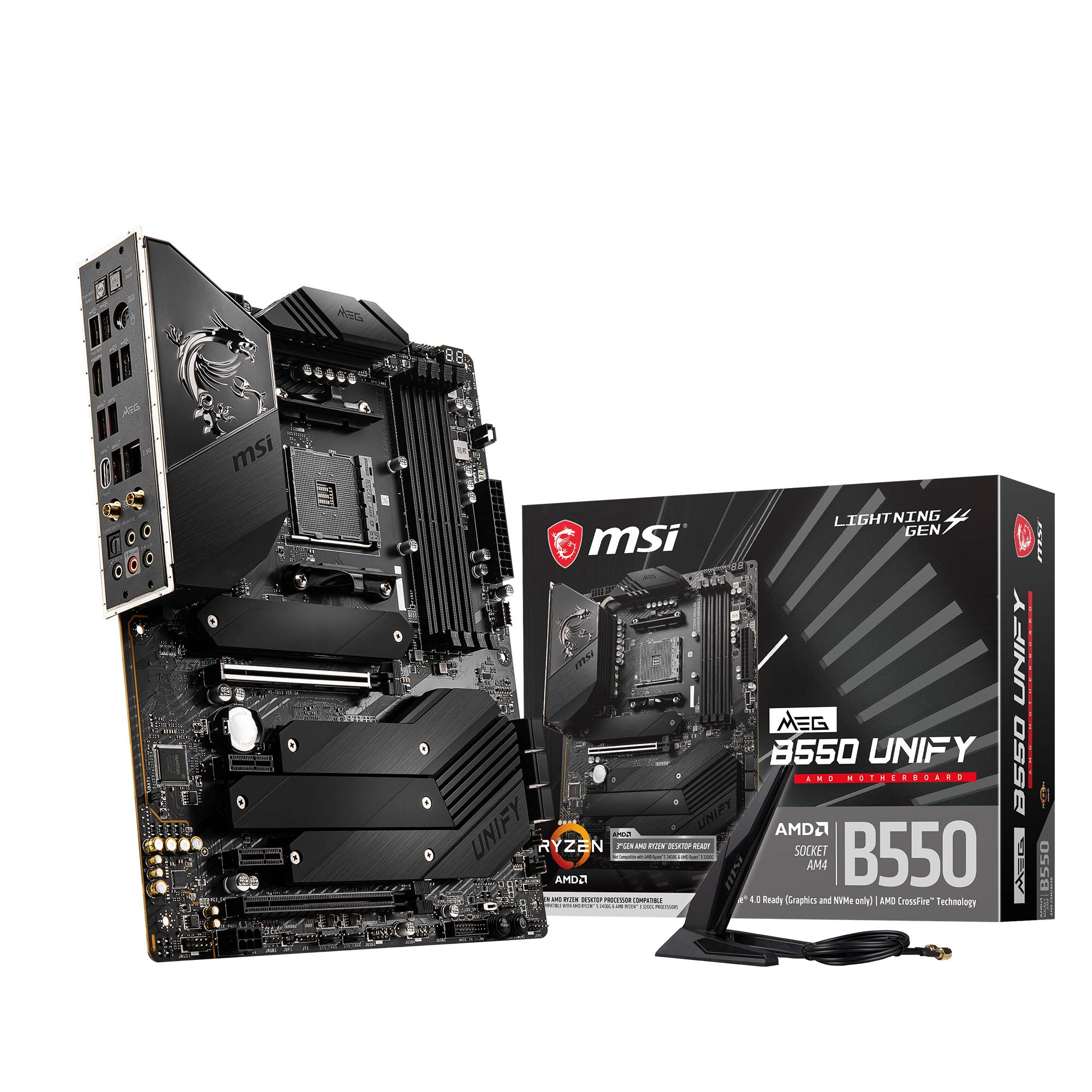 

MSI MEG B550 UNIFY Motherboard ATX AMD B550 MB5197 [With chipset]