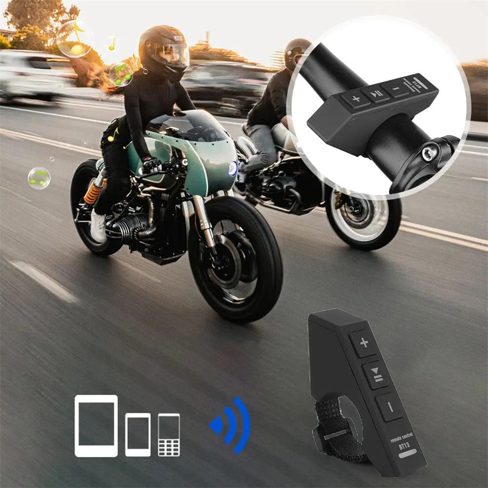 Wireless Bluetooth Motorcycle Steering Wheel Media Remote Controller Waterproof