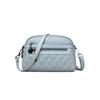 Textured rhombus embroidery thread simple soft leather medium mother small square bag new fashionable versatile shoulder messenger bag