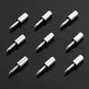 100Pcs Wardrobe Cabinet Glass Partition Nails Cross Self-tapping Screw with Rubber Sleeve Screw Plate Support Partition Bracket