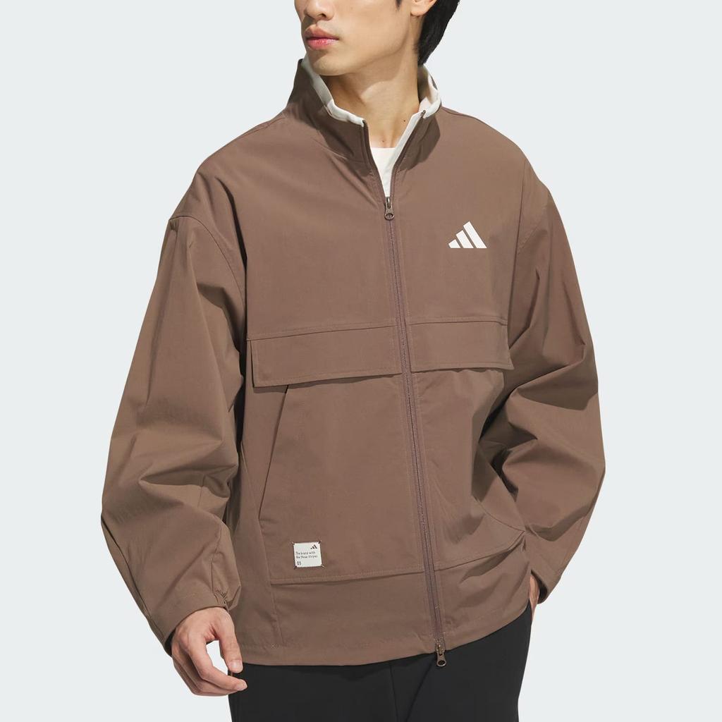 adidas Woven Jacket Jackets & Coats Men's Stratum Dark Earthy Brown JM3407