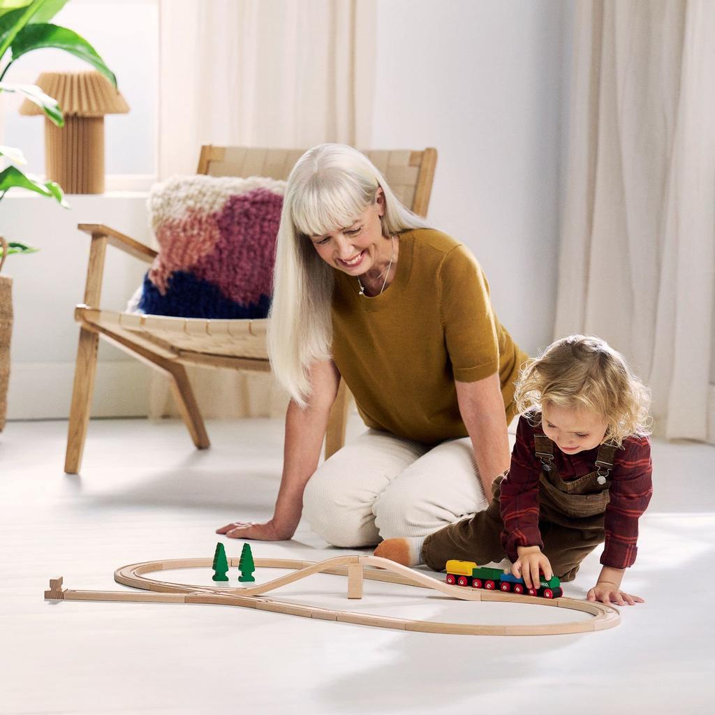 Brio Zestaw pociągu na 65. rocznicę wiek drewniany drewniany tor prezent [zestaw 32-elementowy] 36036, 2+ [zabawka, zabawka, tory, zestaw], (Urodziny/Boże Narodzenie)]