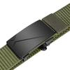 Men's Nylon Automatic Buckle Belt - Fashionable Woven Canvas Waistband for Youth