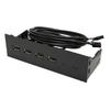 5.25 Inch USB2.0 Hub Front Panel Multifunctional 4 Ports 19pin Optical Drive Front Panel for 5.25 Inch PC Computer Case