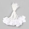 500-Pack Jewelry Paper Cards: Blank Cotton Thread Hang Tags for Handwriting and Pricing