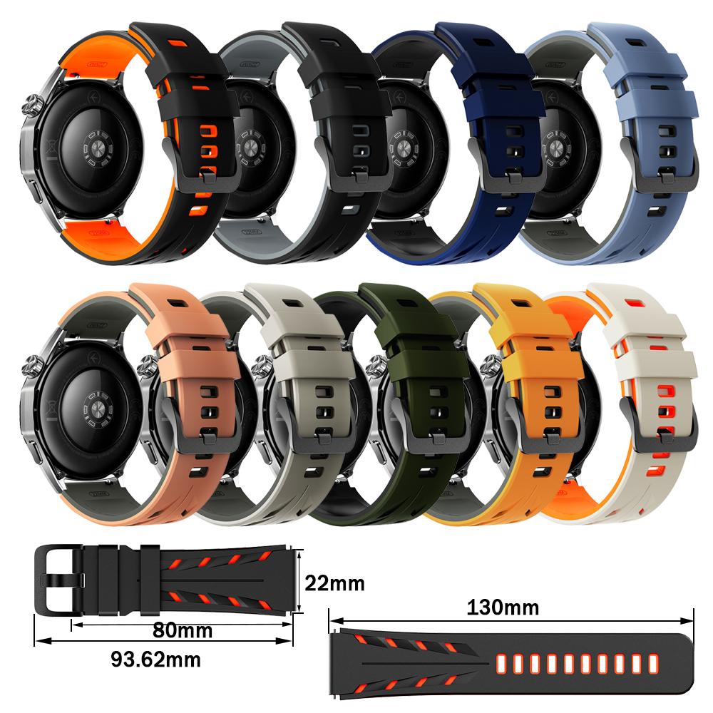 Cinturino per Orologio in Silicone da 22mm per HUAWEI WATCH 5 4 GT 6 Pro GT 5 4 46mm Braccialetto Sostitutivo per AMAZFIT BALANCE 2 BIP6 GTR 4 Cinturino Sportivo