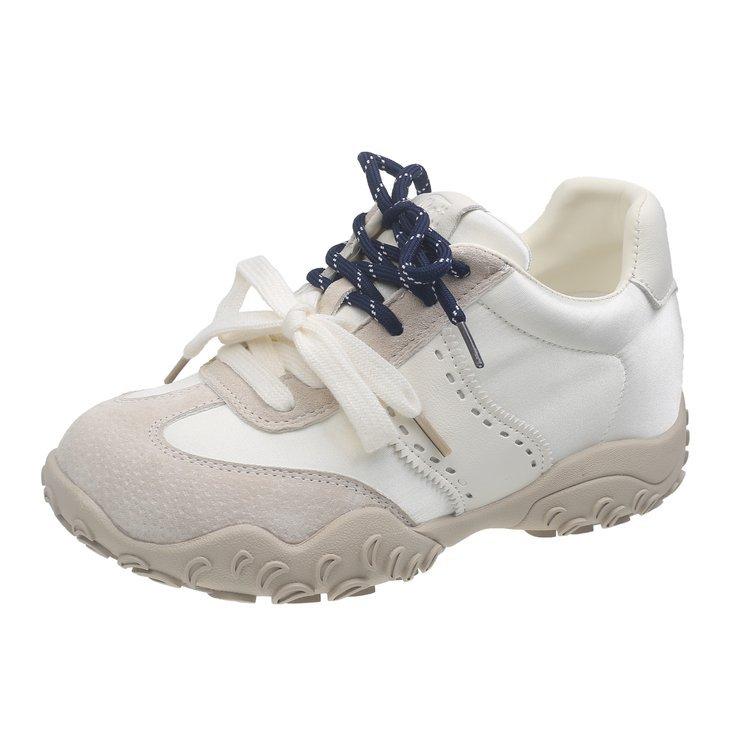Grape mother studiolee 7cm inner height increase~ round head lace-up sports dad shoes platform casual German training board shoes