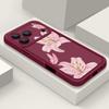 Lotus Flowers Patterned Soft TPU Phone Case For iPhone 17 Pro Max 17e 16 15 14 13 Pro Max 16e 11 Shockproof Silicone Back Cover