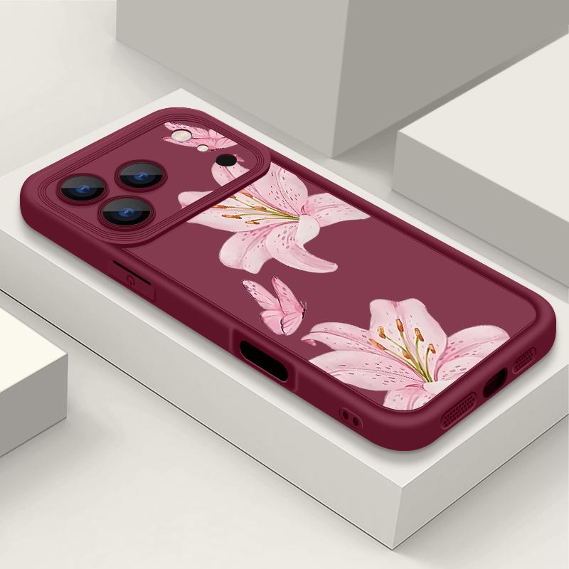 Lotus Flowers Patterned Soft TPU Phone Case For iPhone 17 Pro Max 17e 16 15 14 13 Pro Max 16e 11 Shockproof Silicone Back Cover