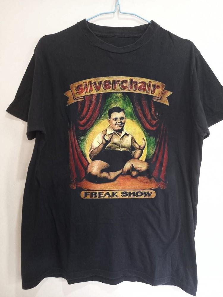SILVERCHAIR FREAK SHOW НОВАЯ ЧЕРНАЯ ФУТБОЛКА Унисекс Футболка L