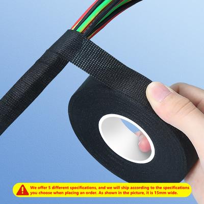 High Temperature Wire Harness Cloth Tape Automotive Cable Loom Heatproof Fabric Adhesive Tape For Engine Electrical Insulation