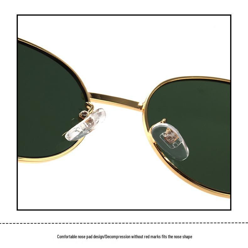 Retro Oval Street Style Sunglasses: Unisex Fashion Eyewear