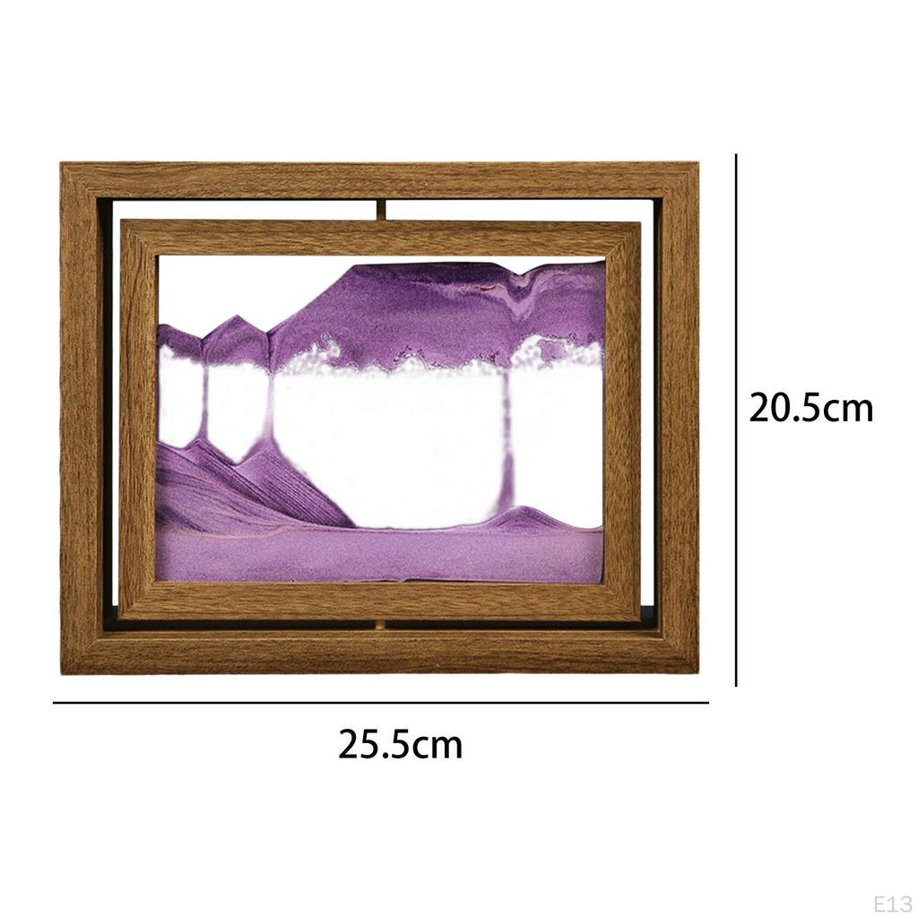 Art Picture Home Decor Decoration Liquid Hourglass Ornament Sandscapes Crafts Flowing Sand Painting